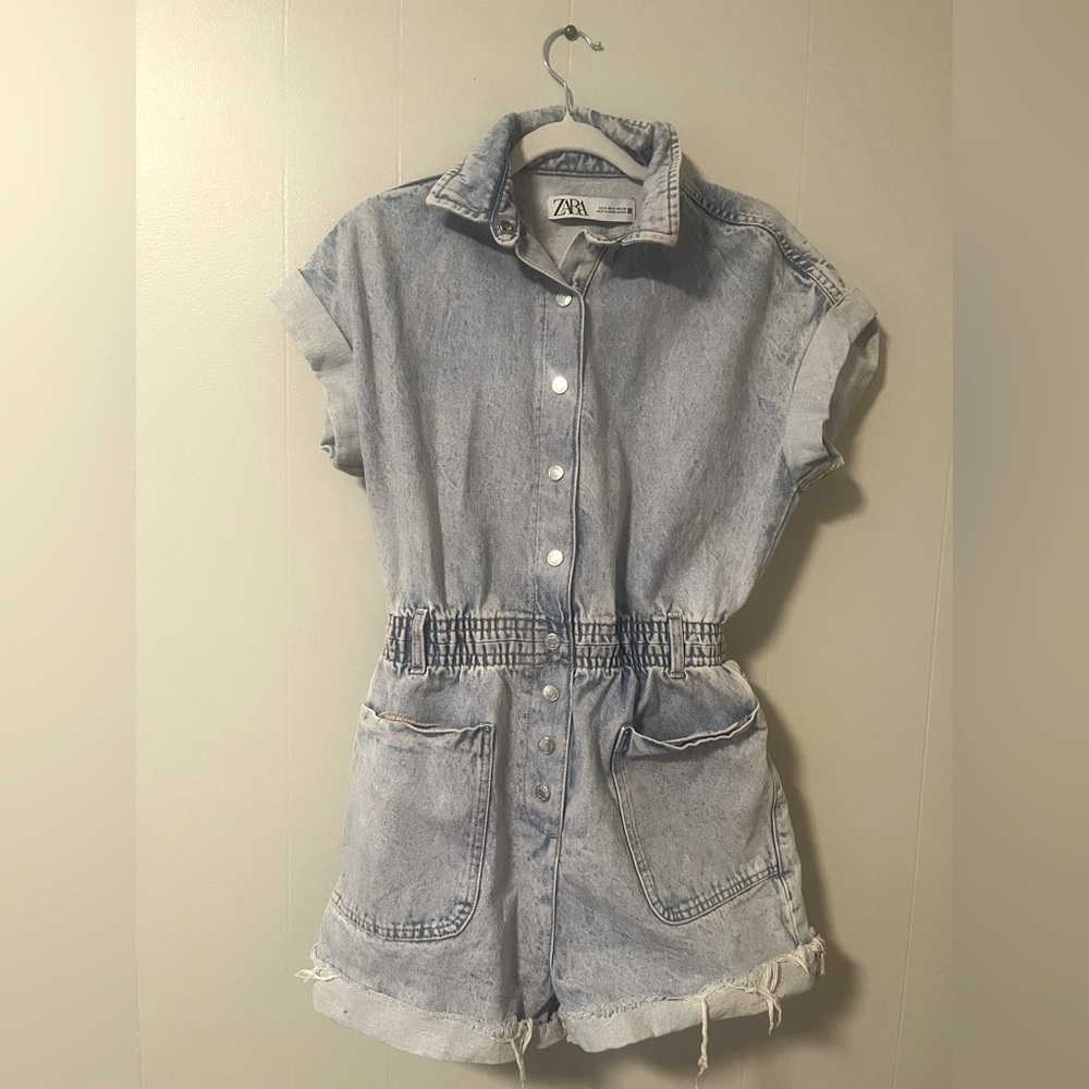 Denim Romper
